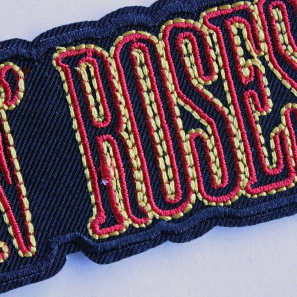 🌹 Guns N’ Roses Iron-On Patch – Red / Yellow / Black (4.8” x 1.8”) - Picture 8 of 8